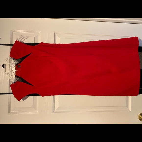 NWT The Limited red fitted dress - Picture 3 of 9